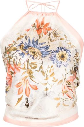 Etro floral-print top - Beige