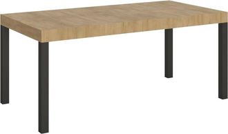 Itamoby Mesa extensible 90x180/440 cm roble natural patas antracita
