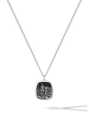 Vincero David & Goliath Sterling Silver Pendant Necklace in Sliver at Nordstrom, Size 21