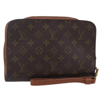 Louis Vuitton Pre-owned Clutches, female, Brown, Size: ONE SIZE Pre-owned Vintage Canvas Clutch