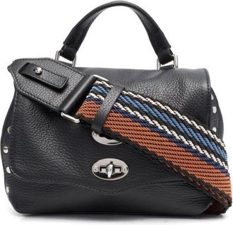 Zanellato Black Postina Baby Daily leather bag