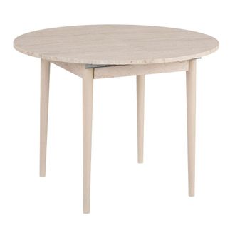 Habitat & Jardin Mesa de comedor beige 100 x 100 x 75 cm