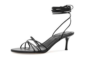 Marc Fisher Gineva Womens Dress Sandals Black Leather : 7.5 M