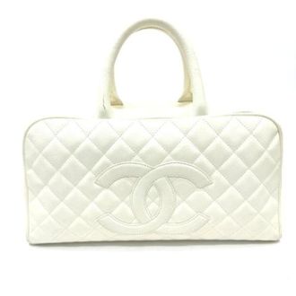 Chanel Pre-owned Handbags, female, White, Size: ONE SIZE Pre-owned Vintage Handbag