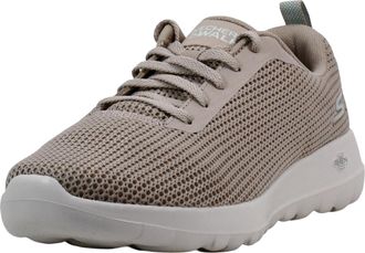 Skechers Womens Go Walk Joy Upturn Sneaker, Taupe, 8 Wide