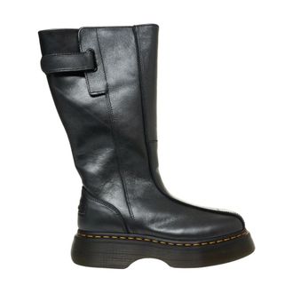 Dr. Martens High Boots, female, Black, 7 UK, Black Ankle Boots with Platform Sole