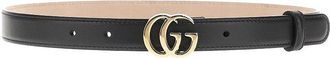 Gucci Smooth leather belt with Double G buckle Woman 65