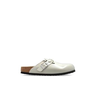 Birkenstock Boston Braided - Dames - Slip ons - Beige - 41 EU - Leer - Schoenen