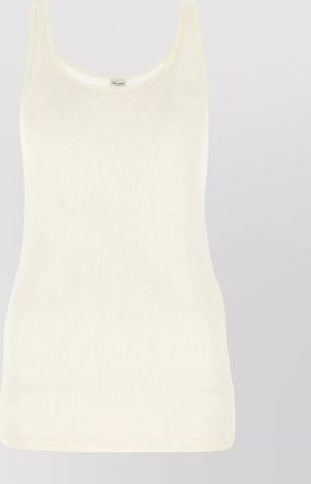 Saint Laurent ribbed scoop neck tank top