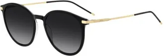 BOSS Black acetate sunglasses with gold-tone temples