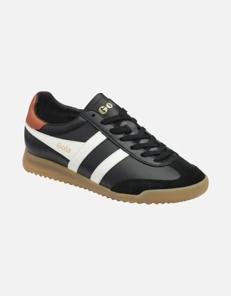 Gola Womens Torpedo Leather Womens Trainers - Black - Size: 5