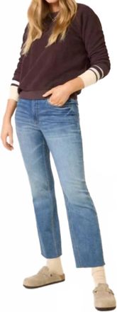 Kut from the Kloth Kelsey Raw Edge Flared Leg Jeans In Rigor