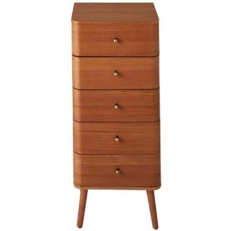 Calicosy Sinfoniere Con 5 Cajones Y Frentes Con Bordes Redondeados, H100 Cm - Karl