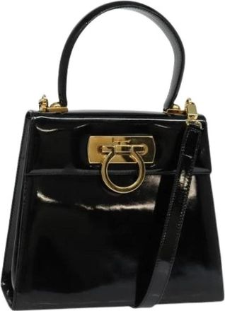 Ferragamo Pre-owned Fabric handbags - Dames - Vintage Handtas - Zwart - ONE Size - Vintage