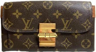 Louis Vuitton Pre-owned Monogram Bifold Portemonnee - Dames - Vintage Accessoires - Bruin - ONE Size - Vintage