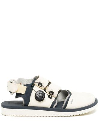 Suicoke HAKU-ab sandalen met gespleten neus - Wit