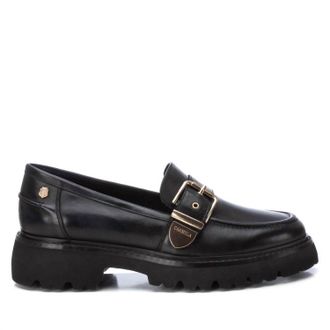 Xti Womens Carmela Collection Leather Loafer In Black