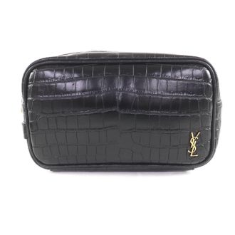 Saint Laurent Black Leather Pouch (Pre-Owned)