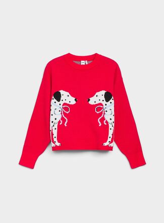 Twik Womens Patterned rolled hem sweater