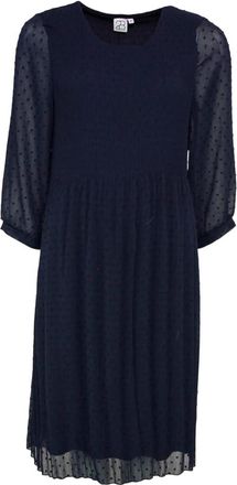 2-Biz Zomerjurk met korte mouwen en bloemenprint - Dames - Korte kleedjes - Blauw - L - Katoen - Kleedjes