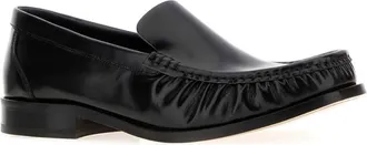 A.P.C. Mens Black Leather Romeo Loafers Noir Mocassini