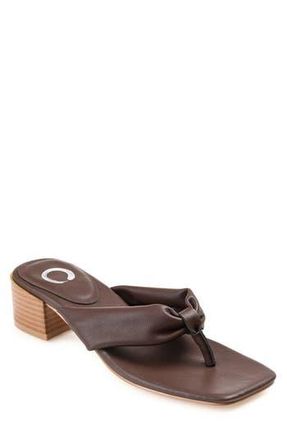 Journee Collection Seelah Slide Sandal in Brown at Nordstrom Rack, Size 6.5
