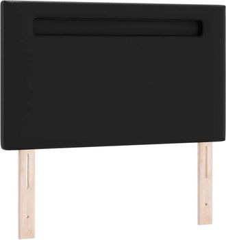 vidaXL Headboard Wall-mounted with Headboard Manual Black 90 cm pvc Vidaxl