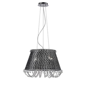 Netlighting Lanzo Pendant 4 Light E14 Black ChromeCrystal