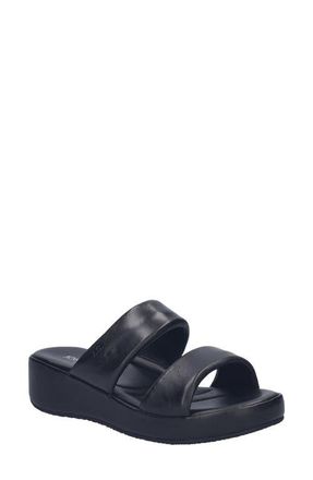 Josef Seibel Eve 05 Platform Wedge Slide Sandal in Black at Nordstrom, Size 11-11.5Us
