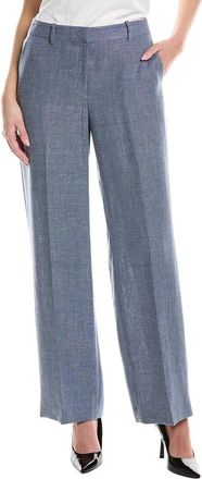 Lafayette 148 New York Gates Full Leg Linen & Wool-Blend Pant