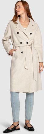 Belle & Bloom Boss Girl Double-Breasted Lined Wool Coat