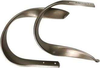 OEM 2 Soportes De Aleaci&oacute;n De Aluminio Para Cortinas Decorativas (gris)