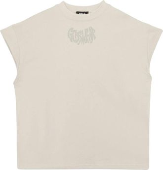 GCDS Apple Print T-shirt - Dames - T-shirts - Bruin - M - Katoen - Tops