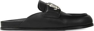 Jimmy Choo London Slippers Milo in pelle - Nero