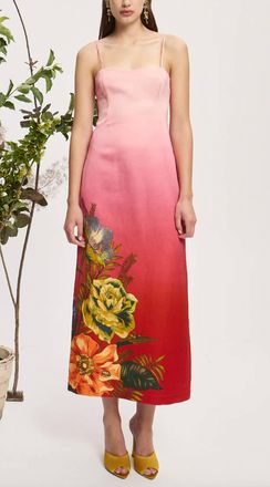 Alemais Inez Midi Dress In Pink Ombre