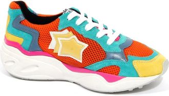 Atlantic Stars Multicolor Libra schoenen gemaakt in Itali&euml; - Dames - Sneakers - Veelkleurig - 36 EU - Leer - Schoenen