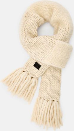AllSaints Wool Amber Mixed Knitted Scarf, Size: One Size
