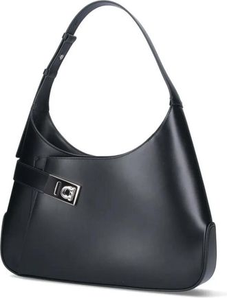Ferragamo Hobo Bags - Hobo L Shoulder Bag - Black - Gr. unisize - in Schwarz - für Damen