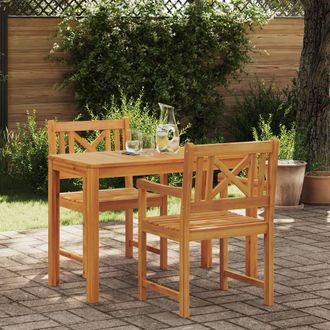 Berkfield Home Garden Chairs 2 pcs 56x56x90 cm Solid Wood Acacia in Brown | Size: 56 x 56 x 90 cm