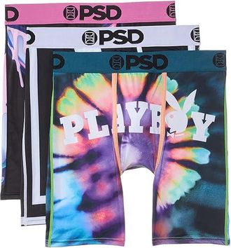 PSD Playboy Kit 3-Pack Mens Underwear : SM, Elastane/Microfiber/Polyester