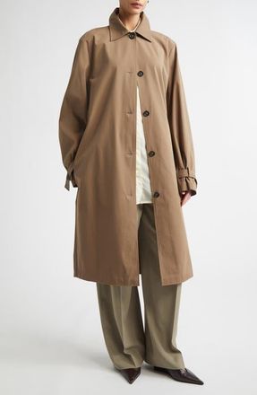 Toteme Lightweight Trench Coat in Hazel at Nordstrom, Size 8 Us