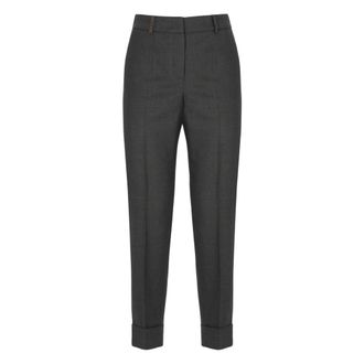 PESERICO Dames, Broeken, Grijs, Maat: XL