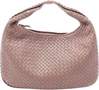 Bottega Veneta Pre-owned Shoulder Bags, female, Brown, Size: ONE SIZE Pre-owned Leather Shoulder Bag