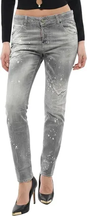 Dsquared2 Grey Skinny Low Rise Jeans