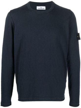 Stone Island Stocking Stitch Organic Cotton Nylon Crewneck