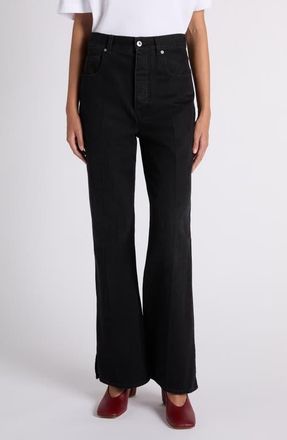 Bottega Veneta Wide Leg Jeans in 1000 Black at Nordstrom, Size 0 Us