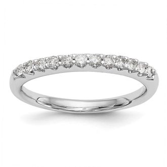 Diamond2Deal 14k Gold Lab Grown Diamond Wedding Band Ring 0.26Ct Clarity- VS Color- G-H