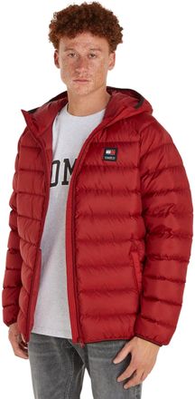 Tommy Hilfiger Tommy Jeans Men Tjm Hooded Lt Down Jacket Ext Down Jackets, XL, Red