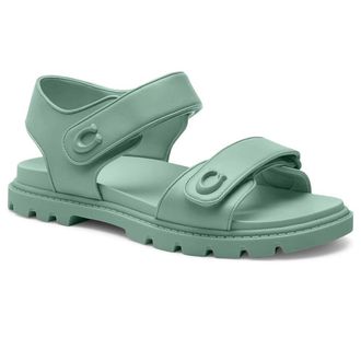 Coach Brynn CS094-403 Sandals Womens Aquamarine Adjustable Strap HTAT1292