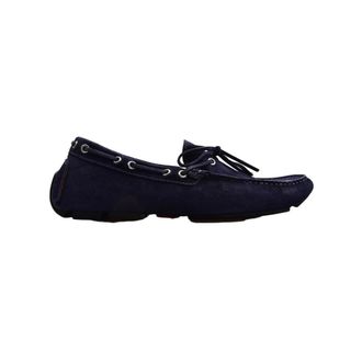 Kiton Sailor Shoes, male, Blue, Size: 10 US Loafers Regular Solid 100% Handmade